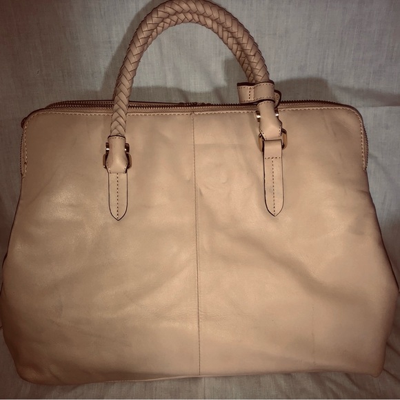 Elliott Lucca Handbags - Elliot Lucca cream leather tote